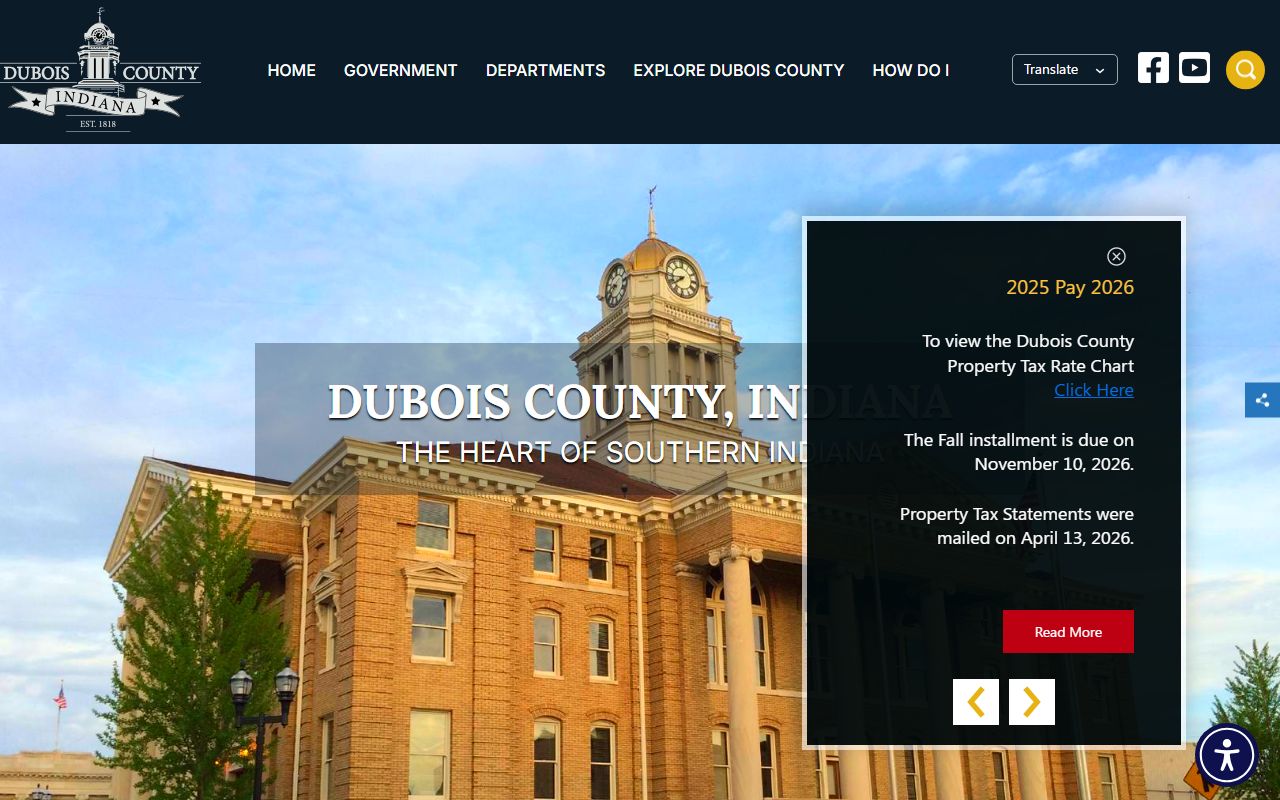 Dubois County court records official county government homepage